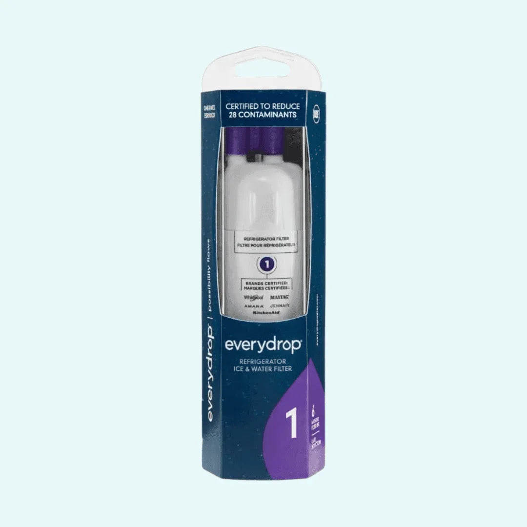 everydrop by whirlpool ice and water refrigerator filter 1, edr1rxd1, single pack , purple