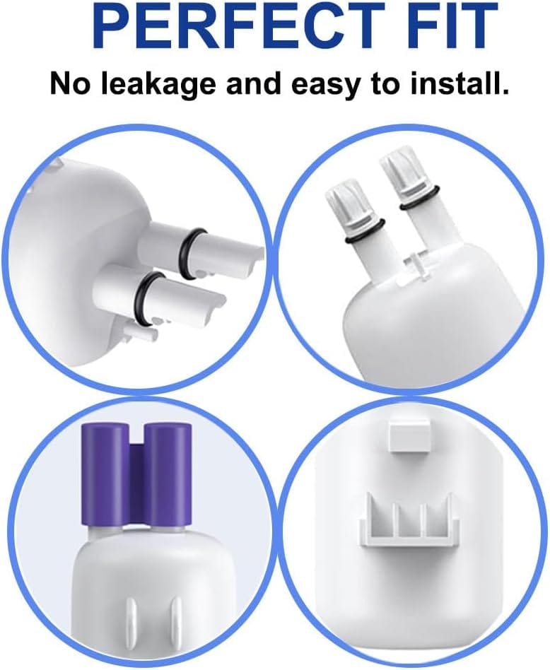 refrigerator water filter compatible with everydrop® filter 1, edr1rxd1, w10295370a, whr1rxd1, p8rfwb2l, w10295370, edr1rxd1b, p4rfwb, kenmore® 46 9081, 46 9930, 3pack