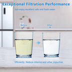 XWF (Not XWFE, NO Chips), Refrigerator Water Filter Compatible with GE XWF, GBE21, GDE21, GDE25, GFE24, NSF/ANSI 42&372 Certified, 6 Month / 300 Gallon 1 pack, 2 pack, 3 pack, 4 pack