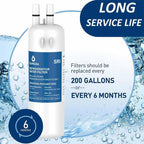refrigerator water filter compatible with everydrop® filter 1, edr1rxd1, w10295370a, whr1rxd1, p8rfwb2l, w10295370, edr1rxd1b, p4rfwb, kenmore® 46 9081, 46 9930, 3pack