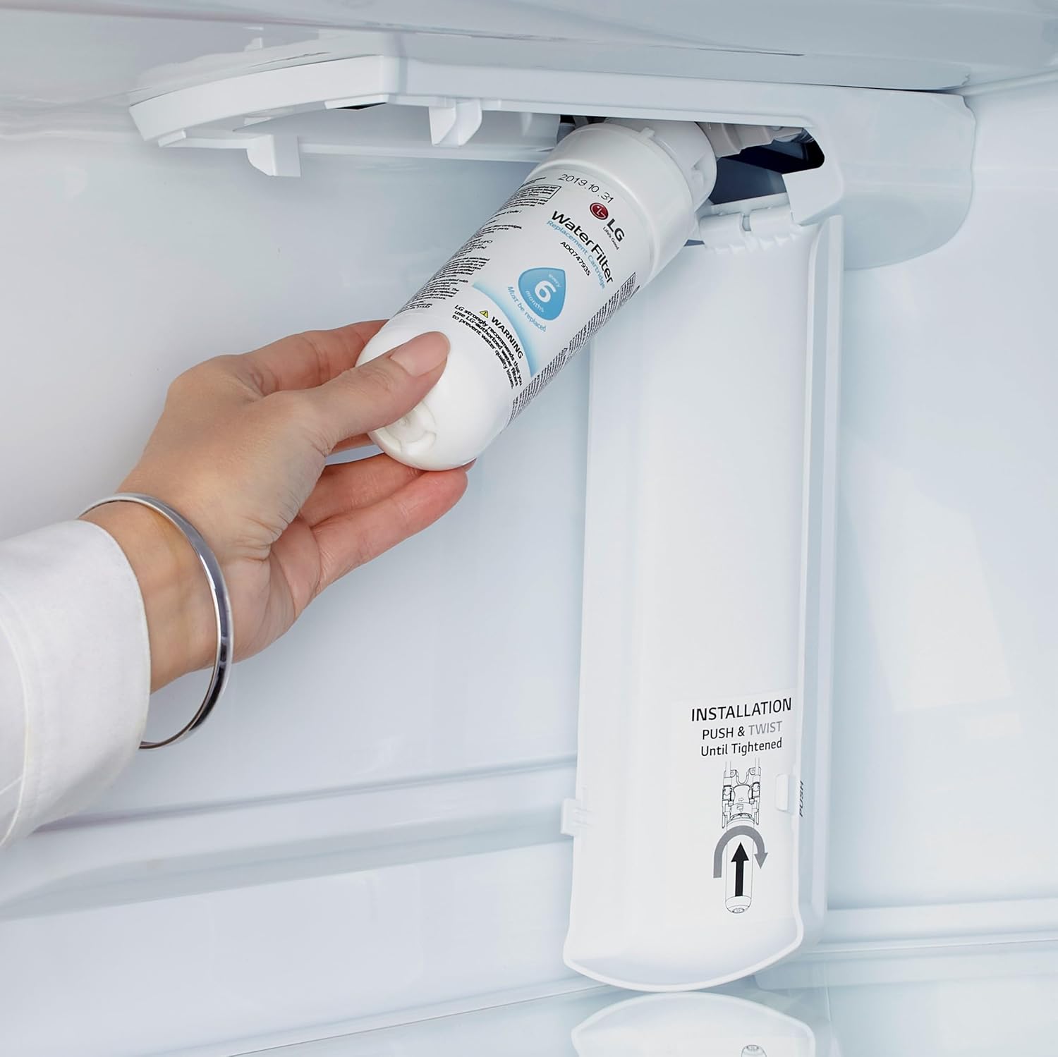 LG LT1000P - 6 Month / 200 Gallon Capacity Replacement Refrigerator Water Filter (NSF42, NSF53, and NSF401) ADQ74793501, ADQ75795105, AGF80300704, or AGF80300705 White, select pack