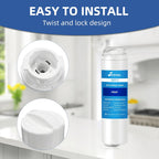 MSWF Refrigerator Water Filter, Replacement for GE Smart Water MSWF Cartridge 101820A, 101821B, RWF1500A, 101820B, 101821A, 101821, 1,2,3,4 Pack SETFEEL