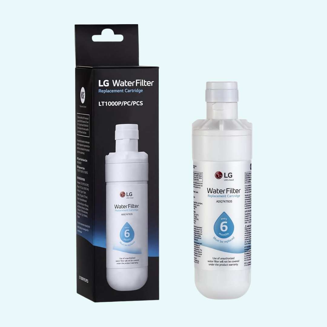 LG LT1000P - 6 Month / 200 Gallon Capacity Replacement Refrigerator Water Filter (NSF42, NSF53, and NSF401) ADQ74793501, ADQ75795105, AGF80300704, or AGF80300705 White, select pack