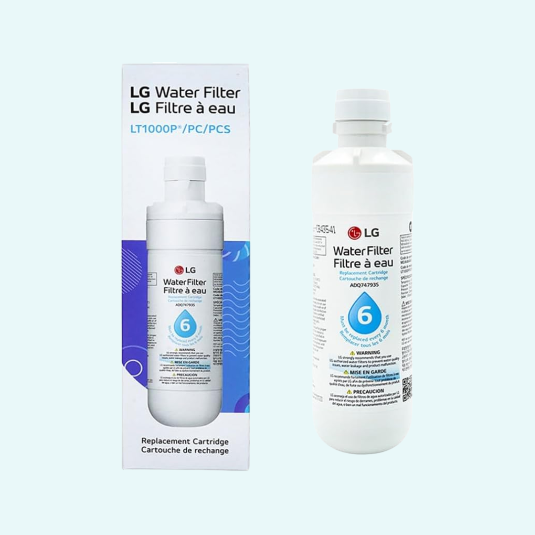 LG LT1000P - 6 Month / 200 Gallon Capacity Replacement Refrigerator Water Filter (NSF42, NSF53, and NSF401) ADQ74793501, ADQ75795105, AGF80300704, or AGF80300705 White, select pack