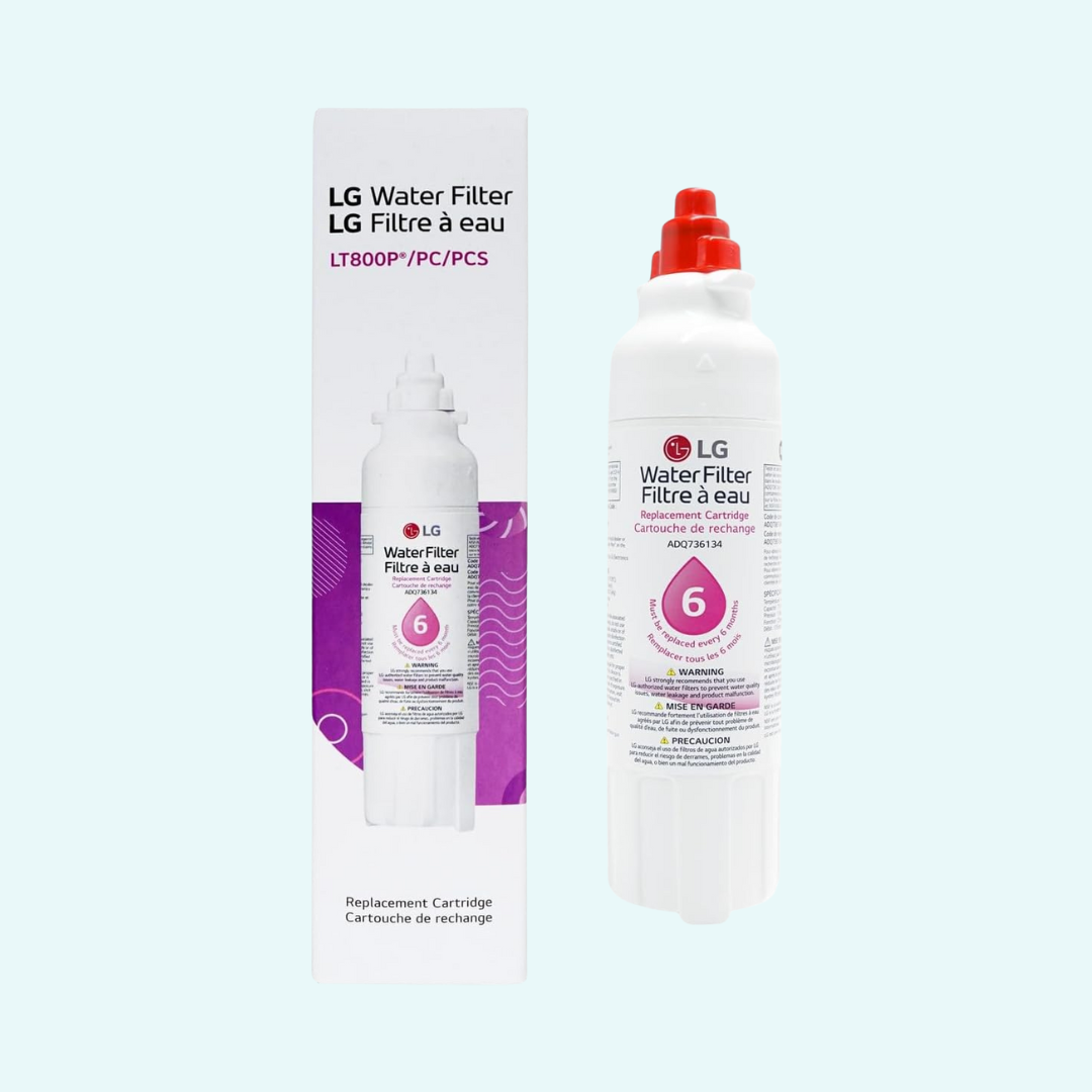 LG LT800P- 6 Month / 200 Gallon Capacity Replacement Refrigerator Water Filter (NSF42 and NSF53) ADQ73613401, ADQ73613408, or ADQ75795104 , White
