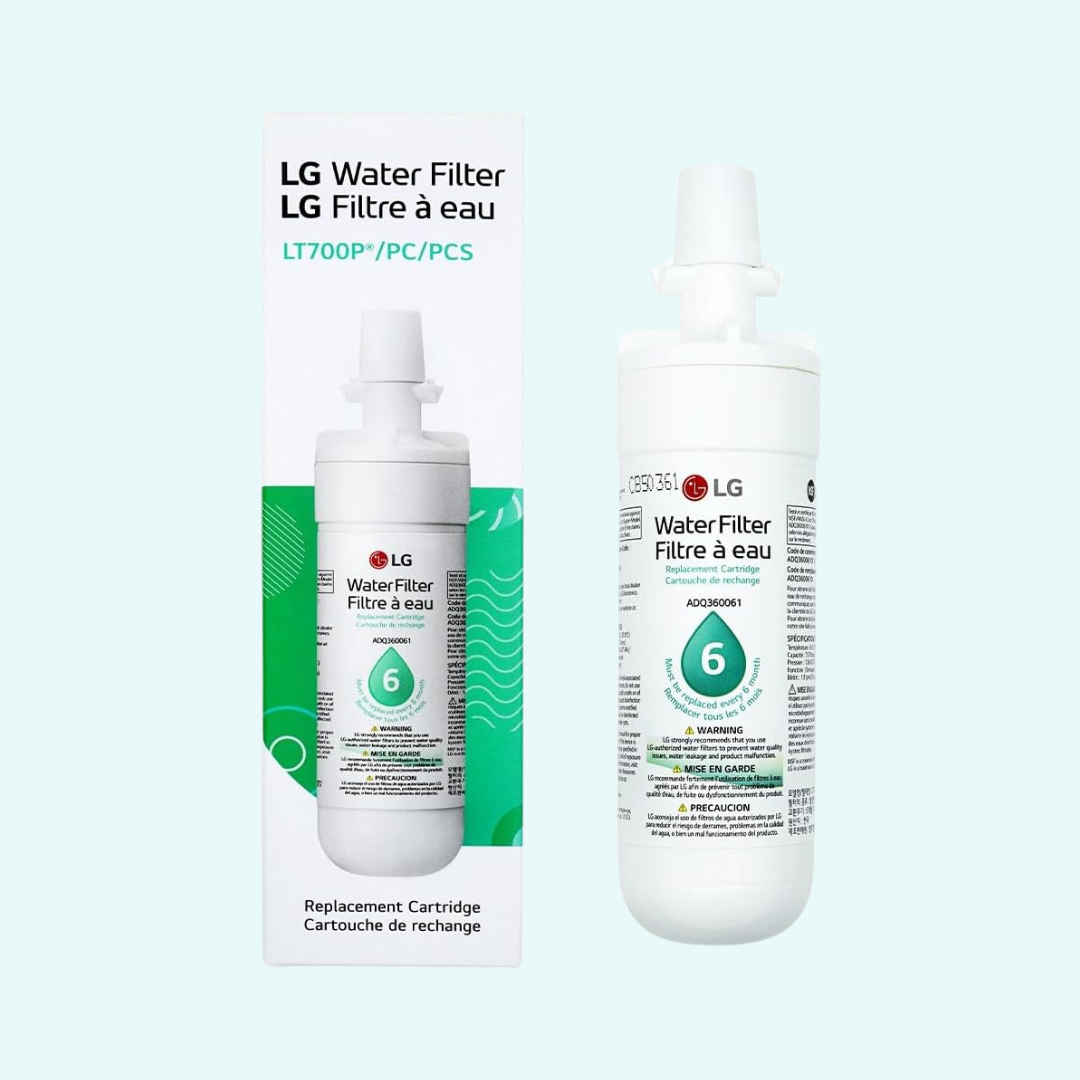 LG LT700P- 6 Month / 200 Gallon Capacity Replacement Refrigerator Water Filter (NSF42 and NSF53) ADQ36006101, ADQ36006113, ADQ75795103, or AGF80300702 , White , Select Pack