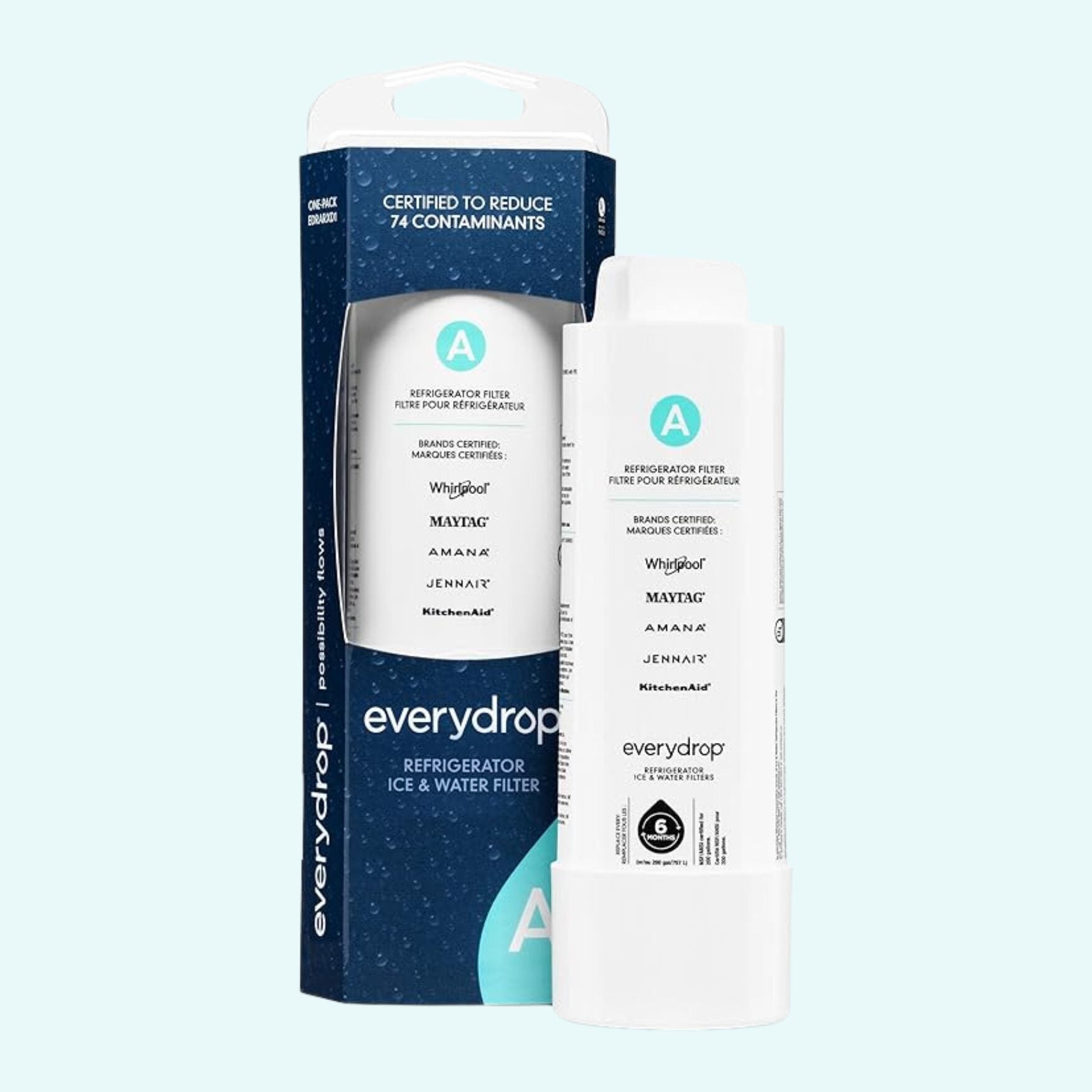 everydrop by whirlpool refrigerator water filter a edrarxd1 (pack of 1)