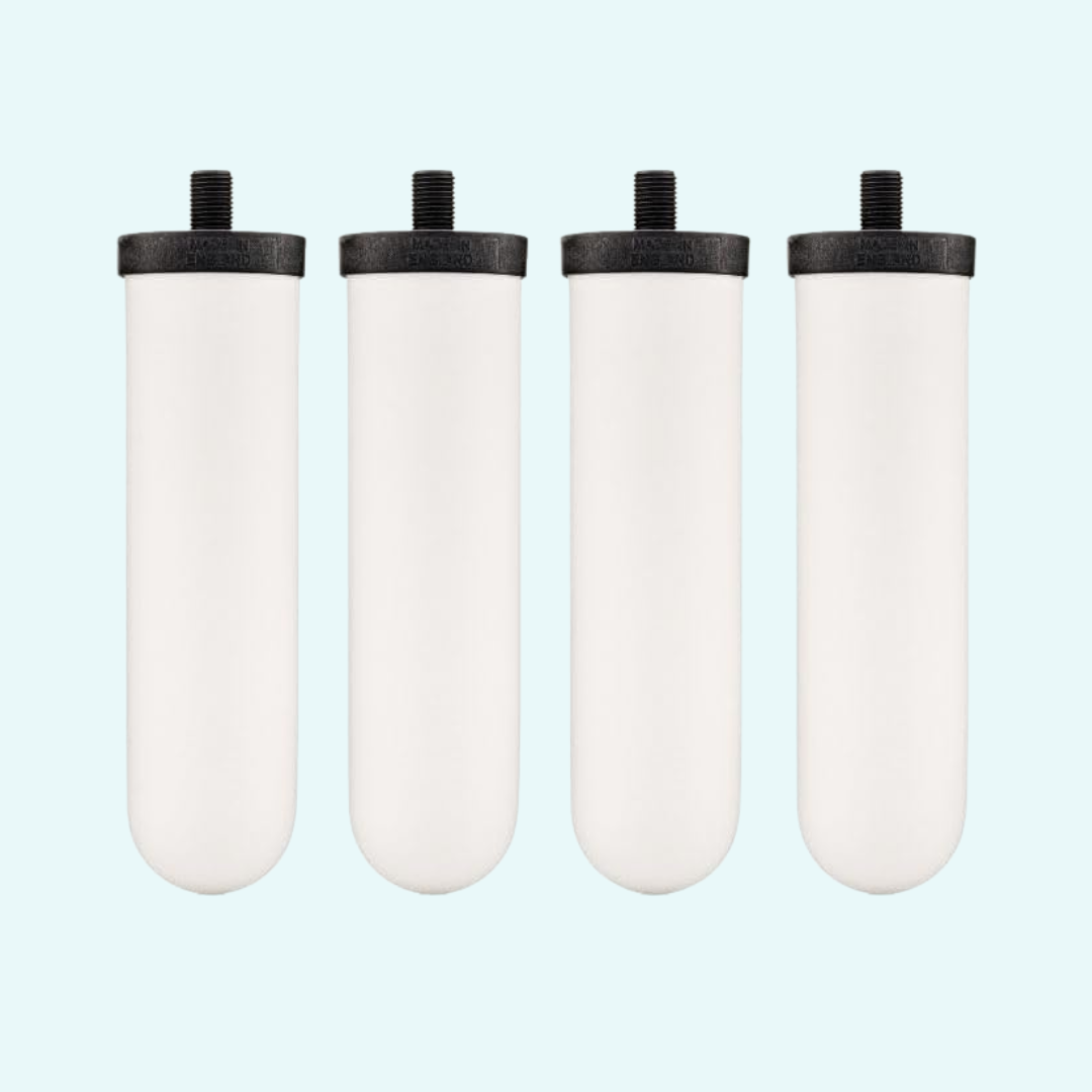 British Berkefeld Doulton 8674 Ultra Sterasyl Ceramic Filter Candle for Countertop Gravity Water Filter System Short Mount 7" - Multi Pack