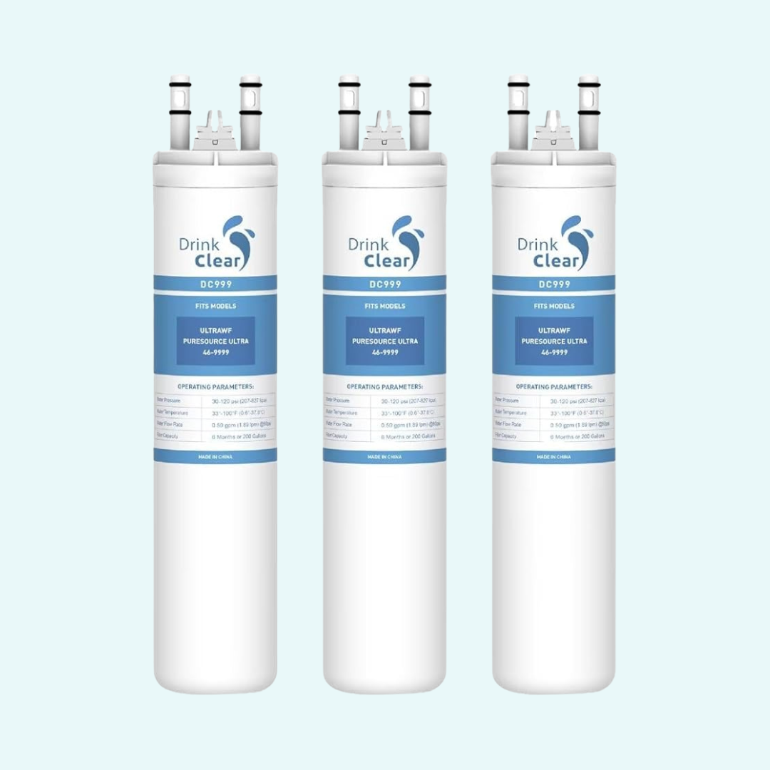 Compatible with ULTRAWF, Pure Source Ultra, Kenmore 9999, 46-9999 Water and Ice, 3 Pack, Height 11 inches