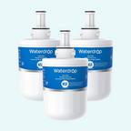 Waterdrop DA29-00003G Refrigerator Water Filter, Replacement for Samsung®, DA29-00003B, DA29-00003A, Aqua-Pure Plus, HAFCU1, RFG237AARS, FMS-1, RS22HDHPNSR, RSG257AARS, 3 Filters (Package May Vary)